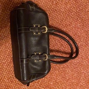 Doney & Bourke brown leather satchel handbag